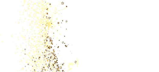 Sparkling gold stars on white. Perfect for holiday, celebration, or party designs.