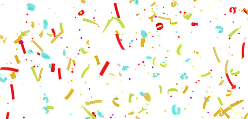 Festive background with colorful confetti falling. Perfect for celebrations, parties, and joyful events.