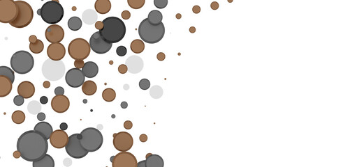  Colorful confetti on white background