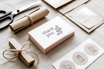 Create heartfelt thank you notes with elegant stationery supplies for memorable gifting and personal correspondence.