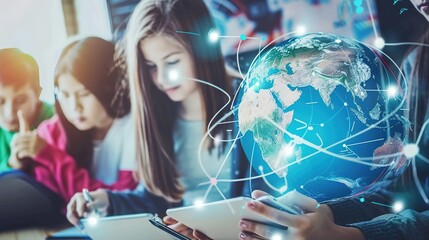 Global Digital Education: International Students Learning Across Borders via Online Platforms, Virtual Classrooms & EdTech Tools &ndash; Connecting Diverse Learners Worldwide Through Digital Innovation