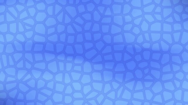 Motion background animation animated blue voronoi diagram tiles offer a mesmerizing abstract artistic backdrop.