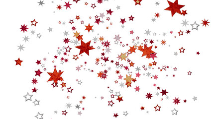 Festive background with red, silver stars. Perfect for holidays, celebrations, and more!