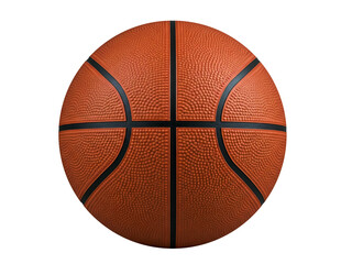 Obraz premium Closeup of a basket ball without shadow, isolated on white,