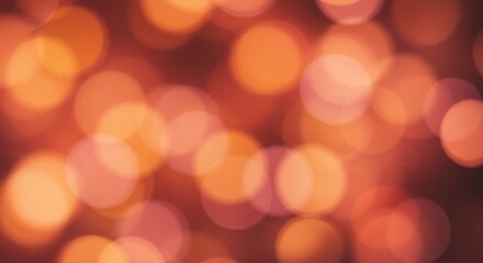 Obraz premium Warm Orange Bokeh Lights Abstract Background for Holiday or Celebration Design