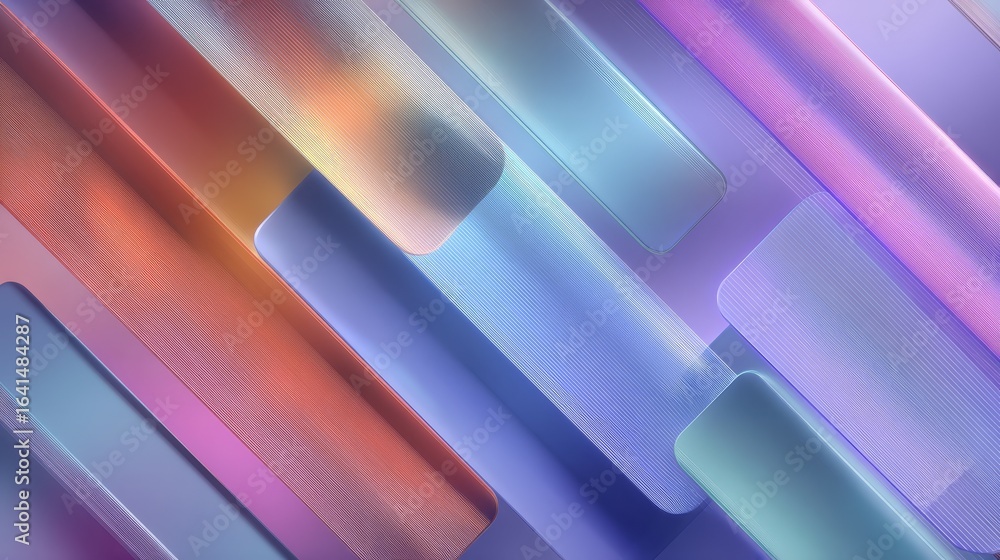 Poster abstract lines background, vibrant colors and dynamic flow in modern art design vivid
