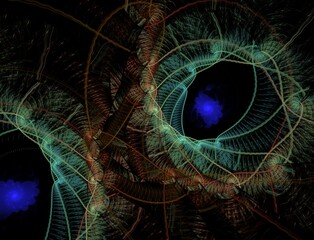 Imaginatory fractal abstract background Image