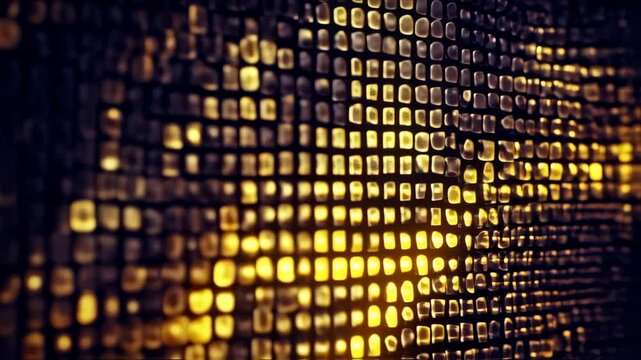 Abstract golden grid background design