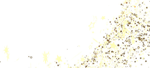 Sparkling gold stars on white, perfect for holidays or celebrations. Download now!