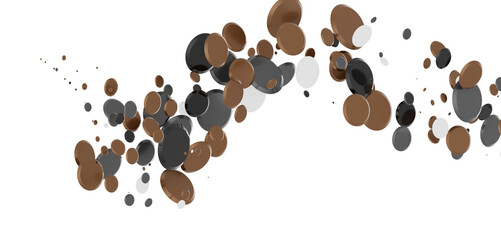 Confetti, paper triangle on the floor, fancy, colorful, celebration party