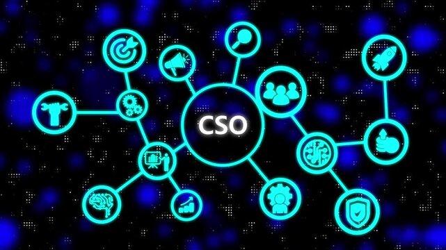 CSO - Demand Side Platform Business, Technology, Internet and network concept.  3d.....