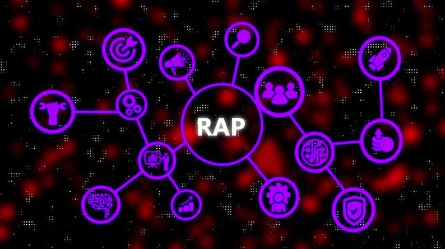 RAR Robotic process automation innovation technology concept. Business, technology, internet and networking concept.