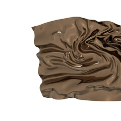 Abstract Brown Fabric Swirl