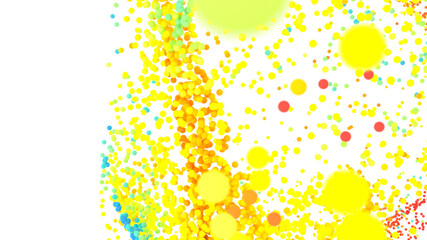 Vibrant yellow, orange, and teal dots on white. Perfect for backgrounds, presentations, and more!