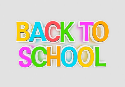 Back to School Text Effect