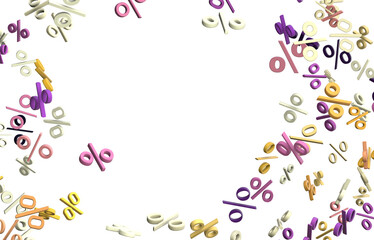 percent sign rain  percentage icon interest rate