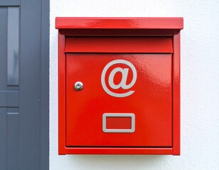 Classic and Contemporary Red Mailboxes