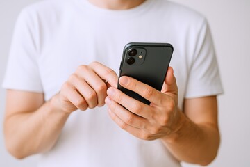 Man Holding a Smartphone: Mobile Technology, Communication, and Connectivity in the Digital Age