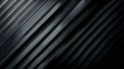 Obraz premium Minimalist Black Abstract Background with Diagonal Lines and Modern Texture.Generative AI