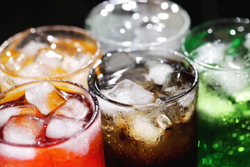 Soft drinks and fruit juice mixed with soda high in sugar have a negative effect on physical health. 