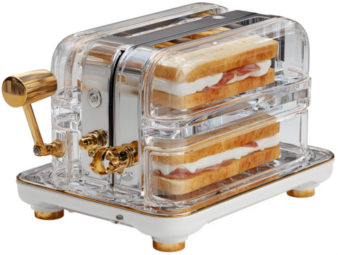 Electric sandwich press with drip tray ? perfect for modern kitchen visuals and culinary branding