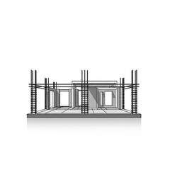 An oil refinery construction business with a metal and steel design is a symbol of hard work