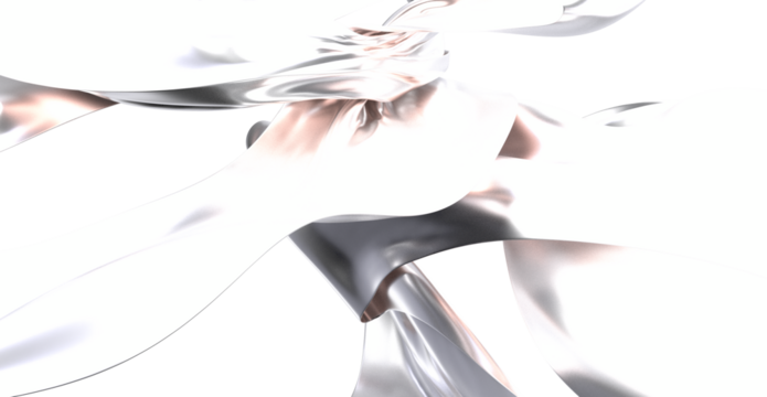 Elegant silver fabric flowing abstractly. Perfect for backgrounds, websites, and design projects.