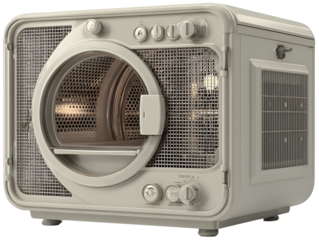 Foldable electric clothes dryer with mesh netting ? great for cookbooks, websites, and visual food content