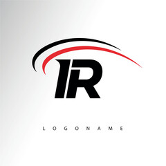 IR Modern Minimalist Letter Monogram Logo - Sleek Stylish Branding & Visual Identity Design