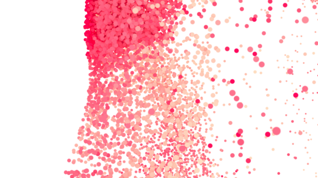 Abstract background of pink and peach confetti circles. Perfect for celebratory designs.