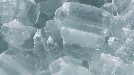 close up texture of cube ice