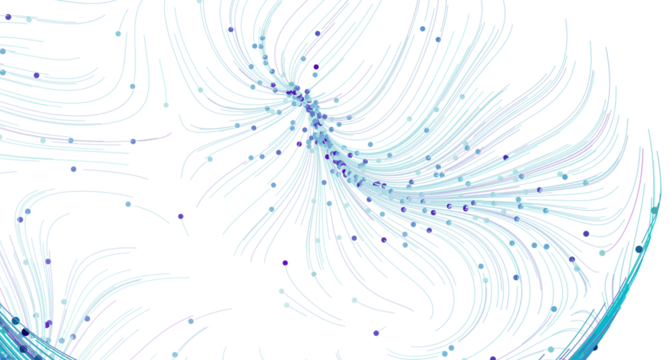 Stunning abstract image depicting data flow and connections. Perfect for tech, AI, or network concepts.