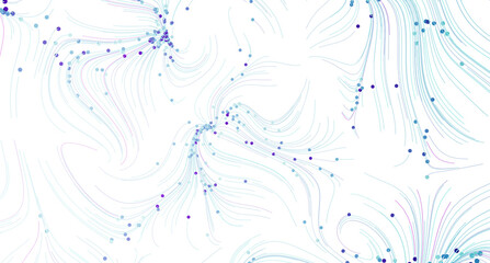 Stunning abstract background with swirling blue lines and dots. Perfect for websites,...
