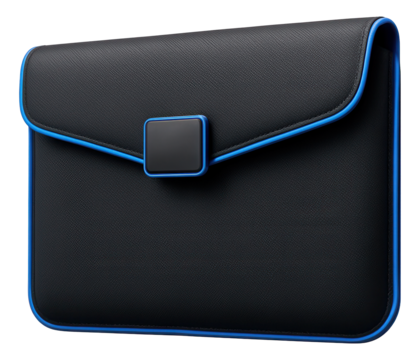 Padded laptop sleeve with magnetic flap for tech commutes