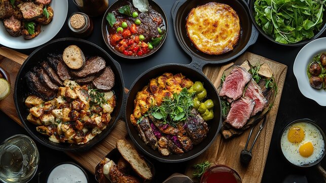 A chefs tasting menu featuring a curated selection of dishes.