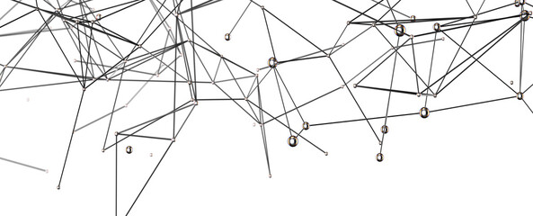Stock photo of an abstract network.  Perfect for tech, connection, and data concepts.
