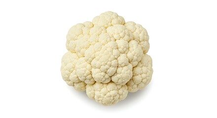 Organic White Cauliflower Floret Top View – Healthy Fresh Produce.