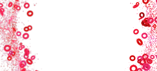 Vibrant pink and red circles on white. Perfect for Valentine's Day, celebrations, or presentations.