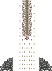 Mughal Flower Motif | Botanical ethnic motif | Indian Motif | Pattern
