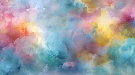 Colorful cloudscape, abstract art, digital painting, fantasy background, design element