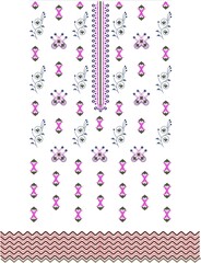 Mughal Flower Motif | Botanical ethnic motif | Indian Motif | Pattern
