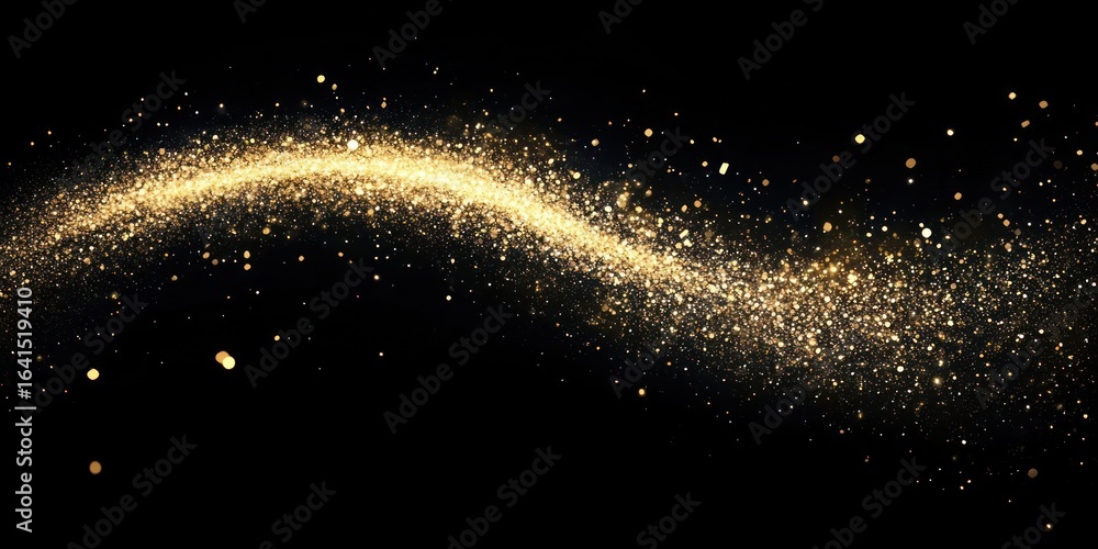 Canvas Prints glitter wave glittering background particles.
