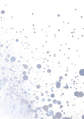 Soft, light blue bubbles float on white background. Perfect for airy, dreamy designs.