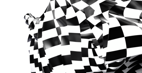 High-resolution image of a dynamic checkered flag, perfect for racing, speed, and competition themes. Download now!