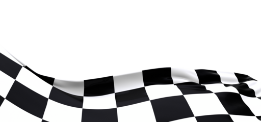 Checkered flag, race flag background - PNG