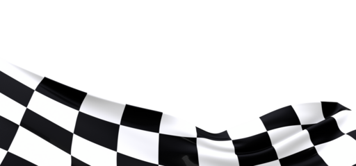 Checkered flag, race flag background - PNG
