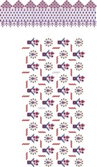 Mughal Flower Motif | Botanical ethnic motif | Indian Motif | Pattern
