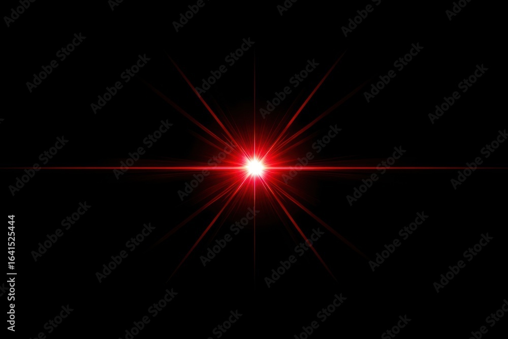 Poster an isolated red blink light effect background flare starburst.
