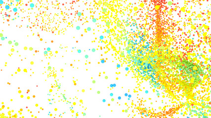 Vibrant confetti burst, ideal for celebrations, parties, and festive designs. High-resolution image.