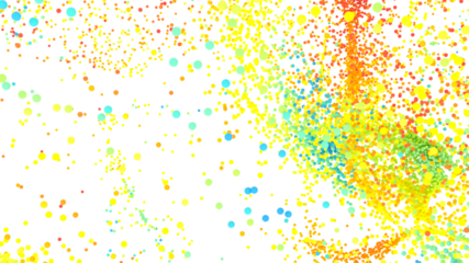 Vibrant confetti burst, ideal for celebrations, parties, and festive designs. High-resolution image.